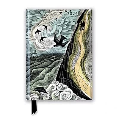 Image of Angela Harding: Cornish Path 2024 Luxury Diary Page to View With Notes: The Salt Notes