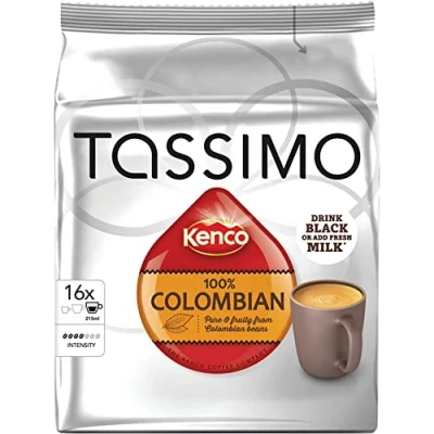 Image of Tassimo Kenco Pure Colombian Coffee 136 g