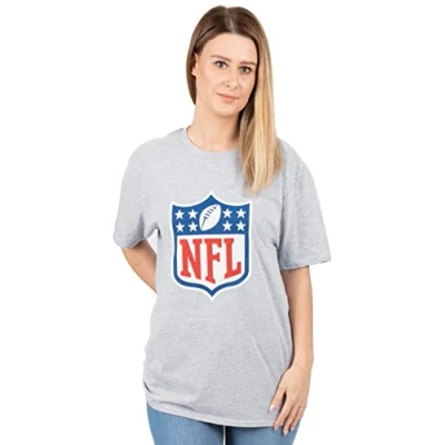 Image of NFL Jersey T Shirt for Women Ladies American Football Game Short Sleeve Grey Top Gamer Clothing Merchandise