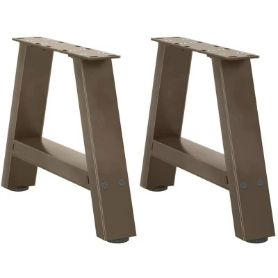 Image of vidaXL Coffee Table Legs A Shaped 2 pcs 50x(30 31) cm Steel