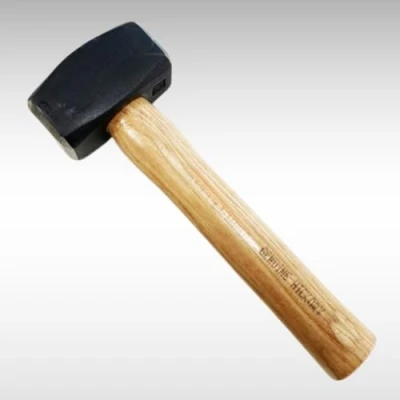Image of Dunnet Tools 1KG Head Lump Hammer Heavy Duty Hardened Carbon Steel Face Wooden Handle Club Stoning Sledge