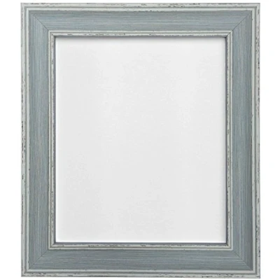 Image of FRAMES BY POST Scandi Vintage Distressed Blue Picture Photo Frame 10 x 8 inch