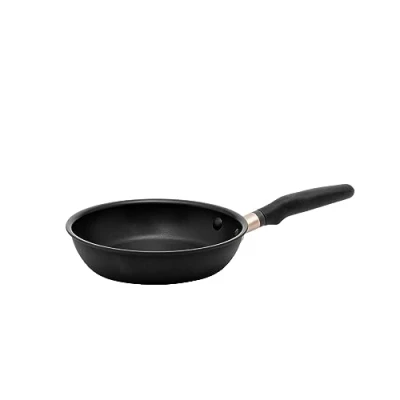 Image of Meyer Accent Series Non Stick Frying Pan 20cm Small Induction with Ergonomic Silicone Handles, Oven &amp; Dishwasher Safe Durable Cookware, Matte Black
