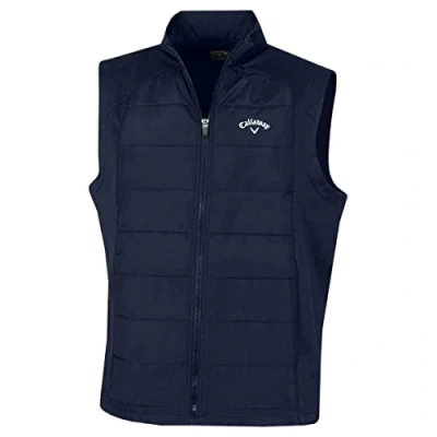 Image of Callaway Golf Mens Full Zip Puffer Gilet Peacoat M