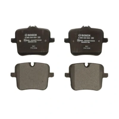 Image of 34207883269, 34207883273, 34208092823, 34208093737, 34216885187 Brake pad set BOSCH 0 986 424 923 BMW: 5 Saloon, 7, X5