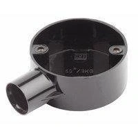 Image of Univolt 20MM Black Pvc Conduit Stop End Terminal Box