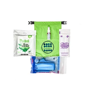Image of SHEWEE Car &amp; Camp Pack Reusable Pee Funnel The Original Female Urination Device Since 1999! Quickly, Easily and Discreetly, Wee Standing Up Without Removing Clothing (Blue)