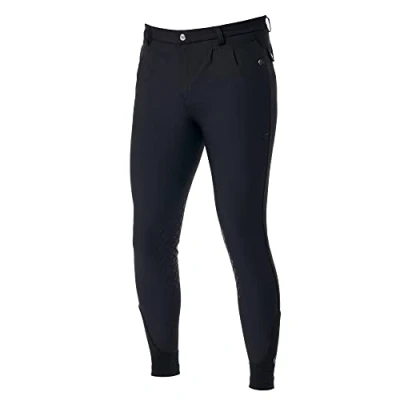 Image of LeMieux Men’s Elite Classic Pleated Jodhpurs for Men Equestrian Riding Breeches Full Seat Horseback Gear (Black/28 Inch)