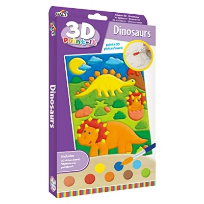 Image of Galt, 3D Paint It Dinosaurs, Crafts For Kids, Ages 6 Years Plus