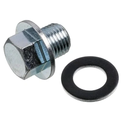 Image of 9034112012, 9034112012S1 Drain Plug FEBI BILSTEIN 30264 Steel 14 with seal ring TOYOTA: Yaris II Hatchback, HILUX 3 Pick up, Corolla IX Station Wagon