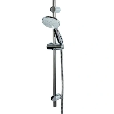 Image of Showerdrape Activo Chrome 5 Spray Pattern Shower Riser Rail Kit