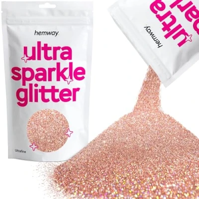 Image of Glitter Rose Gold Holographic Ultra Sparkle Sequins Nail Face Festival Christmas Halloween Makeup Fine 100g / 3.5oz