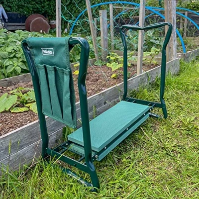 Image of Woodside Portable Folding Foam Padded Knee Pad Kneeler Gardening Stool