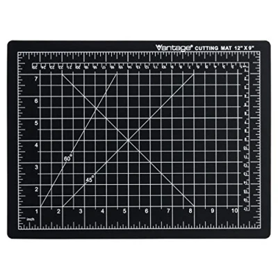 Image of Dahle Vantage 10670 Self Healing Cutting Mat, 9&quot;x12&quot;, 1/2&quot; Grid, 5 Layers for Max Healing, Perfect Crafts &amp; Sewing, Black