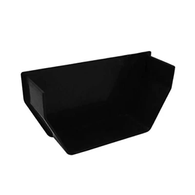 Image of Black Square Gutter Internal Stop End, Freeflow 114mm Rain Water Systems