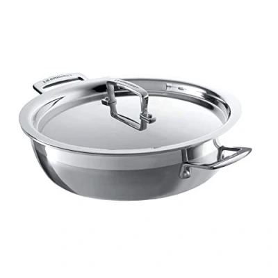 Image of Le Creuset 3 ply Stainless Steel 30cm Shallow Casserole