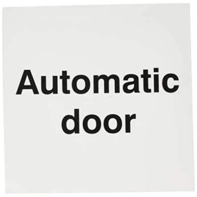 Image of Automatic door Double sided self adhesive window sticker 150x150mm