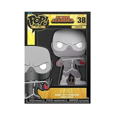 Image of Funko Pop! Large Enamel Pin My Hero Academia: Twice Academia Pins Cute Collectable Novelty Brooch for Backpacks &amp; Bags Gift Idea Official Merchandise