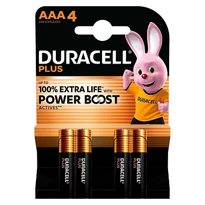 Image of Duracell Powerboost AAA Battery 4s