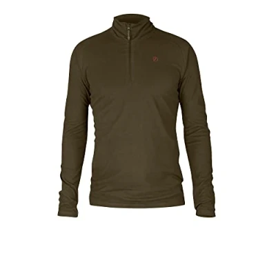 Image of Fjallraven Pine Half Zip M Sweatshirt Dark Olive, XS