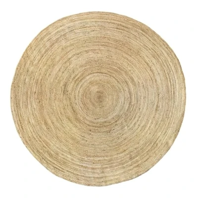 Image of HAMID Jute Alhambra Natural Colour Rug 100% Fibre (300 x 300 cm).