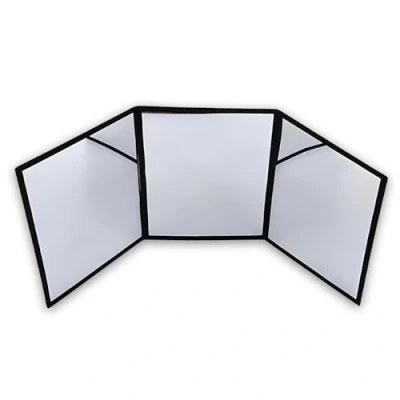 Image of Playlearn Sensory Mirror 3 Way Visual Play and Exploration Panel Folding for Kids High Contrast Coordination Toddlers Early Development &amp; Activity Toys