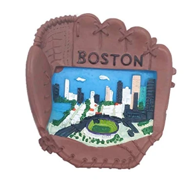 Image of Boston Massachusetts USA Fridge Magnet Travel Souvenir Gift Home Kitchen Decoration Magnetic Sticker America Refrigerator Collection