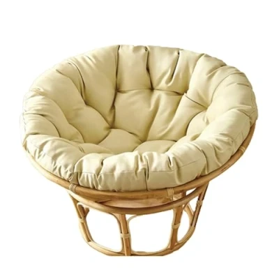 Image of MIAOMI Natural Rattan Round Papasan Seat Chair Cushions, Indoor Cushion, Soft Thick Cushion