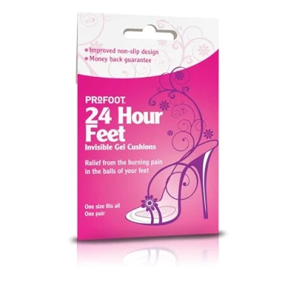 Image of Profoot 24 Hour Feet Invisible Gel Cushions Comfortable for Metatarsalgia and Morton&#039;s Neuroma Provides Relief from Burning Pain on Balls of