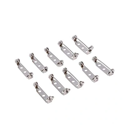 Image of Safety Rolling Catch Brooch,50Pcs Bar Pins Brooch Lock Back DIY Craft 20/25/32/38mm(25mm)