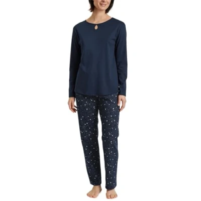Image of CALIDA Women&#039;s Sweet Dreams Pajama Set, Peacoat Blue, 44 46