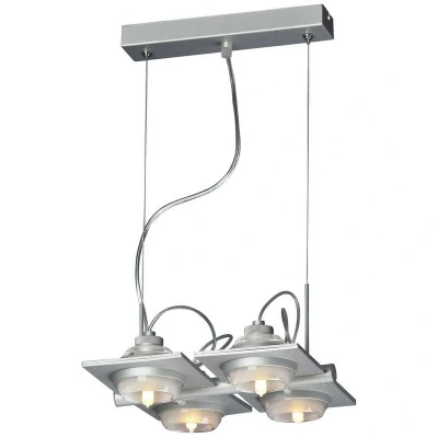 Image of (0040 004) Ull Pendant 4 Light G9 Silver Grey