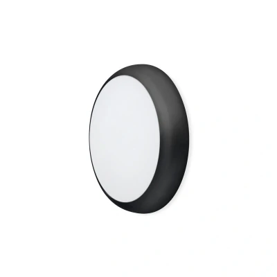Image of JCC RadiaLED 8W/12W CCT Rapid Pro Slim Bulkhead With Black Rim