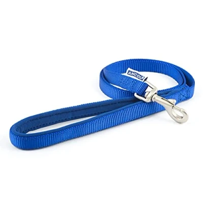 Image of Ancol Heritage Nylon Lead Blue 1m X19mm Sz 3 8
