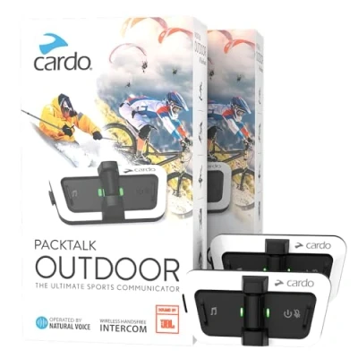 Image of Cardo PACKTALK OUTDOOR DUO PACK WHITE