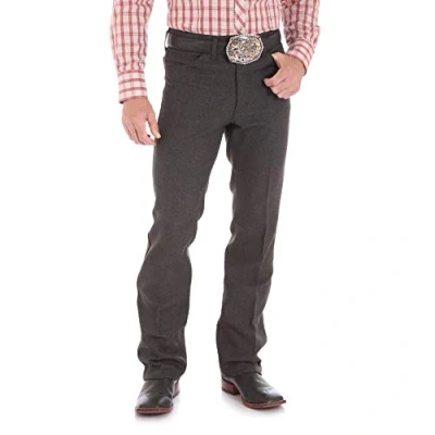 Image of Wrangler Men&#039;s Wrancher Dress Jean, Heather Black, 32W / 34L