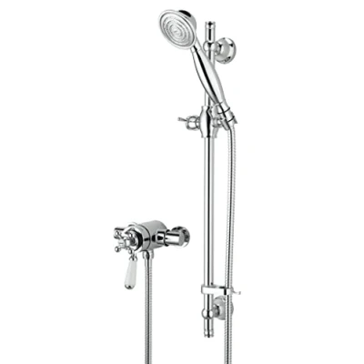 Image of Bristan R2 SHXAR C Regency 2 Shower Valve with Adjustable Riser Kit Chrome, Metallic
