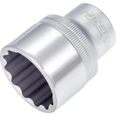 Image of 530053, ASE46805400000 Socket HAZET 900Z 30 DIN3124, ISO2725 1 Chrome Vanadium Steel Knurled