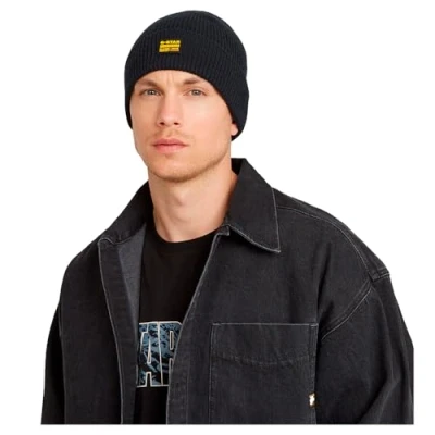Image of G STAR RAW Men&#039;s Geffo Long Beanie Hat, Blue (Legion D25511 D784 862), One Size