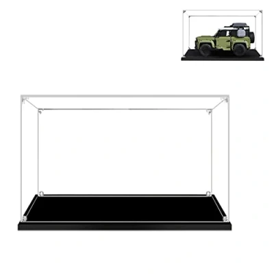 Image of Hosdiy Acrylic Display Case for (Land Rover Defender 42110) Model Compatible with Lego 42110 (Only Case, No Building Set)