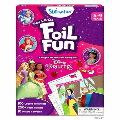 Image of Skillmatics Art &amp; Craft Activity Foil Fun Disney Princess, No Mess for Kids, Kits Supplies, DIY Creative Activity, Girls Boys Ages 4, 5, 6, 7, 8, 9