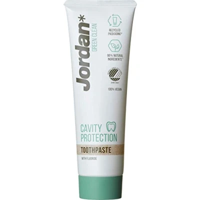 Image of Jordan ® Toothpaste Green Clean Cavity Protection with Fluoride, 100% Vegan and Made of Natural Ingredients Adults