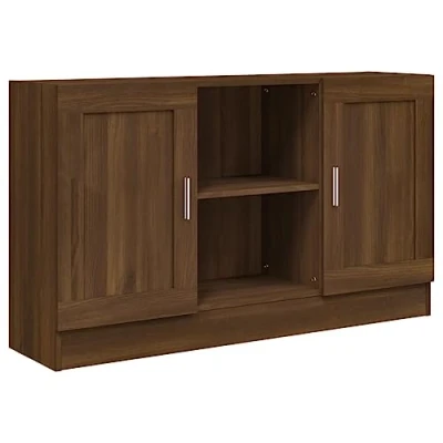 Image of vidaXL Sideboard in Brown Oak Engineered Wood Modern Adaptable Design Ample Storage Easy Assembly Strength and Durability