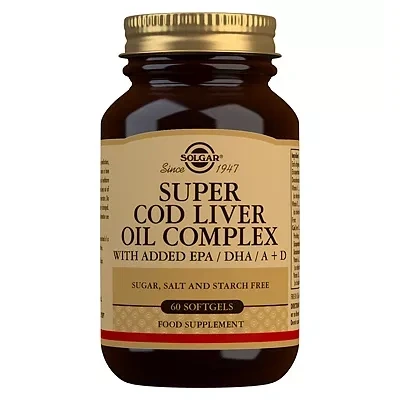 Image of Solgar Super Cod Liver Oil Complex 60 Tablets