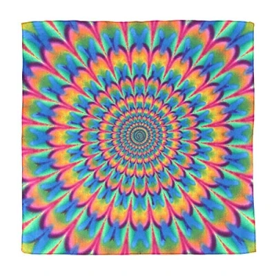 Image of CTM Psychedelic Tie Dye Bandana, Multi Color