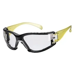Image of Portwest Wrap Around Plus Spectacle, Color: Clear Yellow, Size: , PS32CLR