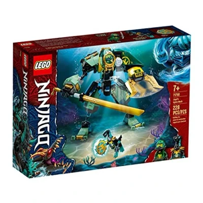 Image of LEGO NINJAGO Lloyd’s Hydro Mech 71750 Building Kit; Underwater Playset with Lloyd and Mech; New 2021 (228 Pieces)
