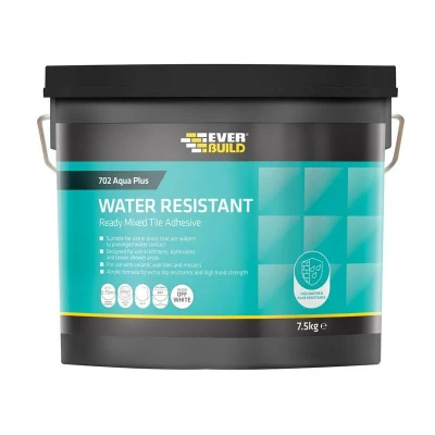 Image of Everbuild 702 Water Resistant Tile Adhesive 16kg/10 Litre
