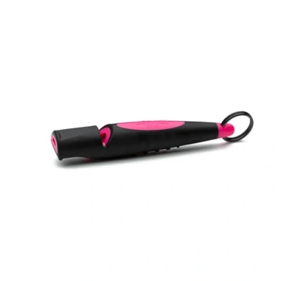 Image of ACME Genuine Professional, BPA Free Plastic Dog Training Whistle No. 210.5 Alpha with Enhanced Ergonomic Grip, 110 dBA, Short Range, Designed and Made in The UK. Black/Day Glow PInk