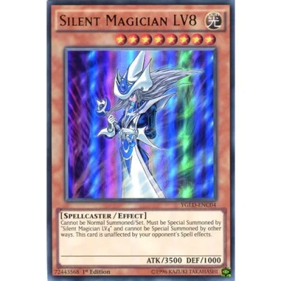 Image of YuGiOh : YGLD ENC04 1st Ed Silent Magician LV8 Ultra Rare Card ( Yu Gi Oh! Single )